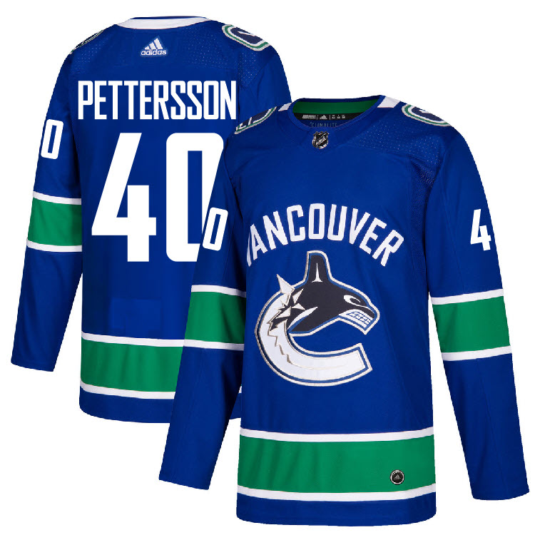 #40 Elias Pettersson Jersey Vancouver Canucks Home Adidas Authentic | eBay